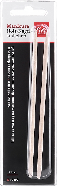 Drewniane patyczki do manicure, 12 cm, 2 szt. - Erbe Solingen — Zdjęcie N1