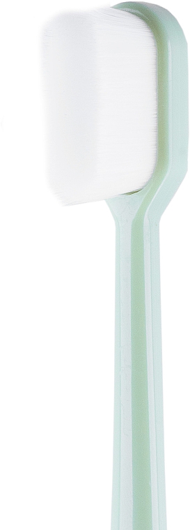 Szczoteczka z mikrofibry, miękka, zielona - Kumpan M03 Microfiber Toothbrush — Zdjęcie N2