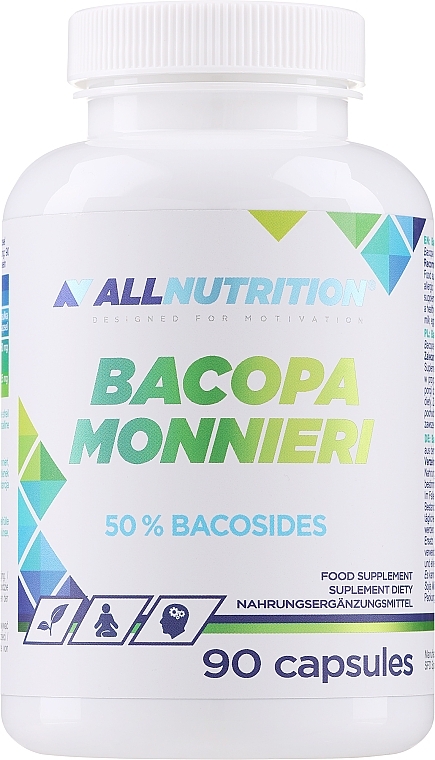Bacopa Monnier dodatek do żywności - Allnutrition Adapto Bacopa Monnieri — Zdjęcie N1