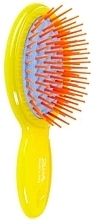 Szczotka do włosów 13,6 x 5,8 cm, żółta - Janeke Handbag Air-Cushioned Brush — Zdjęcie N1
