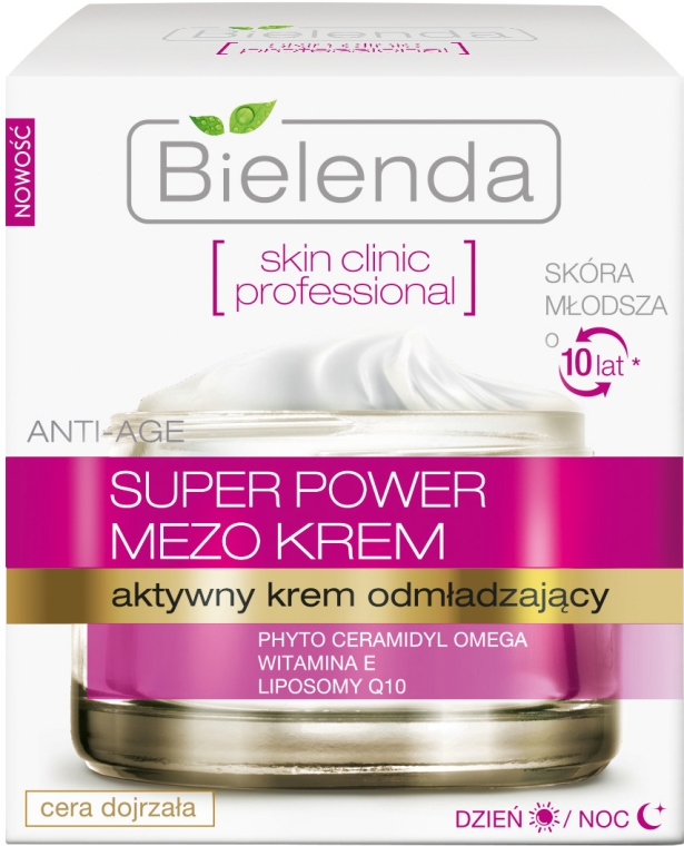 Aktywny krem odmładzający na dzień i na noc - Bielenda Skin Clinic Professional Mezo Anti-age — Zdjęcie N1