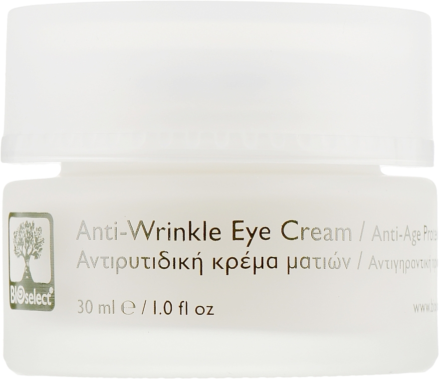 Krem do okolic oczu na zmarszczki z dictamelią oraz witaminami E i K - BIOselect Anti-Wrinkle Eye Cream — Zdjęcie N1