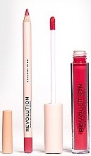 Zestaw do makijażu ust - Makeup Revolution Lip Contour Kit Soulful Pink (lipstick/3ml + l/pencil/0.8g) — Zdjęcie N3