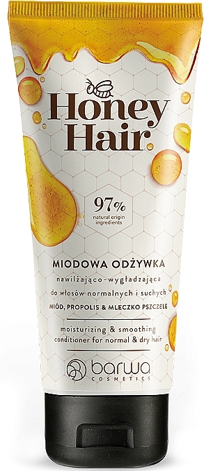 Nawilżająco-wygładzająca miodowa odżywka do włosów normalnych i suchych - Barwa Honey Hair Conditioner — Zdjęcie N1