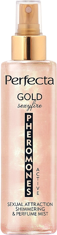 Perfumowana mgiełka do ciała - Perfecta Pheromones Active Gold Sexyfire Perfumed Body Mist — Zdjęcie N1