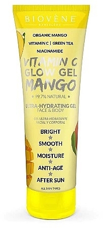 Ultranawilżający żel do twarzy i ciała z witaminą C Mango - Biovene Vitamin C Glow Gel Mango — Zdjęcie N1