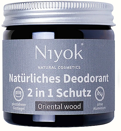 Naturalny dezodorant w kremie Drzewo orientalne - Niyok Natural Cosmetics — Zdjęcie N1