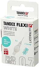 Szczoteczki międzyzębowe, 0,7 mm, białe - Tandex Flexi Ultra Soft White — Zdjęcie N1