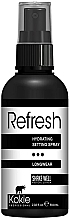 Rozświetlający utrwalacz do makijażu - Kokie Professional Refresh Setting Spray Refresh Dewy — Zdjęcie N1