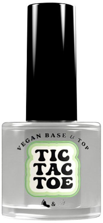 Baza pod lakier hybrydowy - Tic Tac Toe Vegan Base & Top — Zdjęcie N1