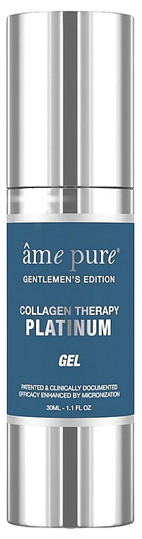 Żel do twarzy na plamy pigmentacyjne i trądzik - Ame Pure Gentlemen’s Collagen Therapy Platinum Gel — Zdjęcie N3