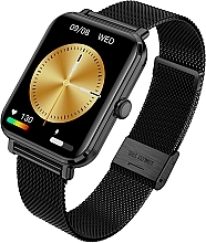 Smartwatch, czarny, metal - Garett Smartwatch GRC Classic — Zdjęcie N2