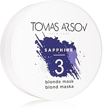 Maska do włosów jasnych, farbowanych i z pasemkami - Tomas Arsov Sapphire Blonde Mask — Zdjęcie N1