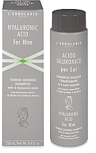Tonizujący szampon pod prysznic z kwasem hialuronowym dla mężczyzn - L'Erbolario Toning Shower Shampoo Hyaluronic Acid for Him — Zdjęcie N1