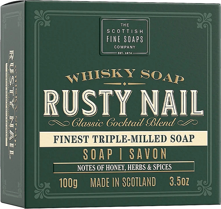 Mydło - Scottish Fine Soaps Rusty Nail Whisky Soap In a Carton — Zdjęcie N1