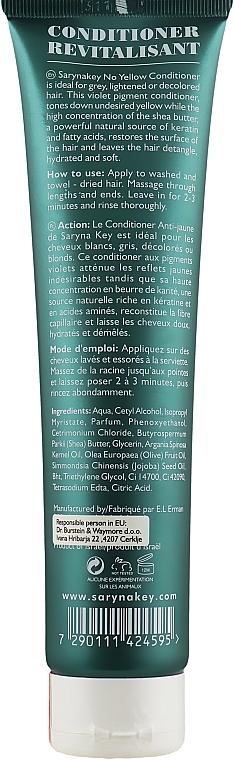 Odżywka do włosów neutralizująca żółty odcień - Saryna Key Unique Pro Conditioner Revitalisant — Zdjęcie N2