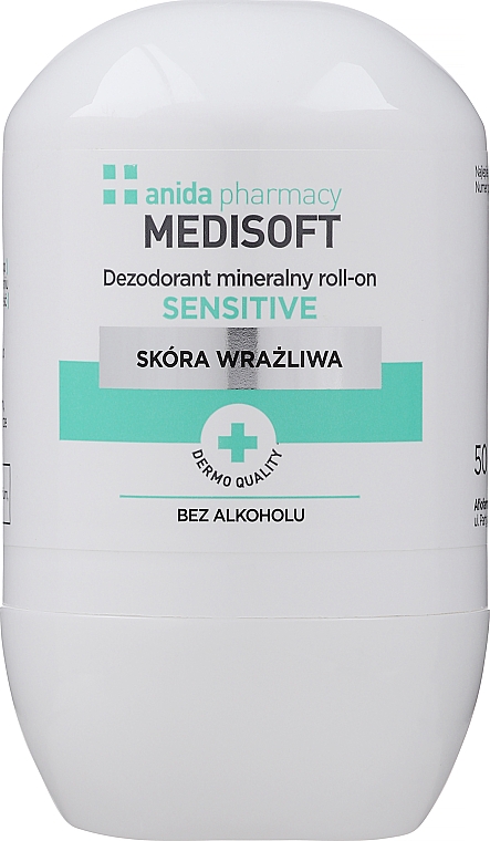 Hipoalergiczny dezodorant mineralny do skóry wrażliwej - Anida Medisoft Sensitive