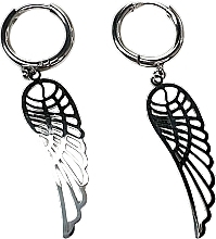 Kup Kolczyki damskie, skrzydełko na zawieszce, srebrne - Lolita Accessories