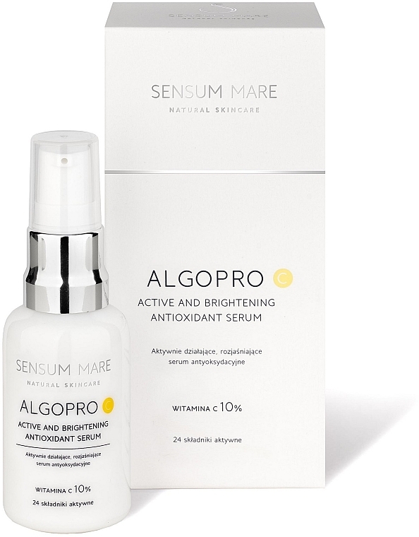 Rozjaśniające Serum Antyoksydacyjne 10% Witamina C - Sensum Mare Algopro C Active And Brightening Antioxidant Serum — Zdjęcie N2