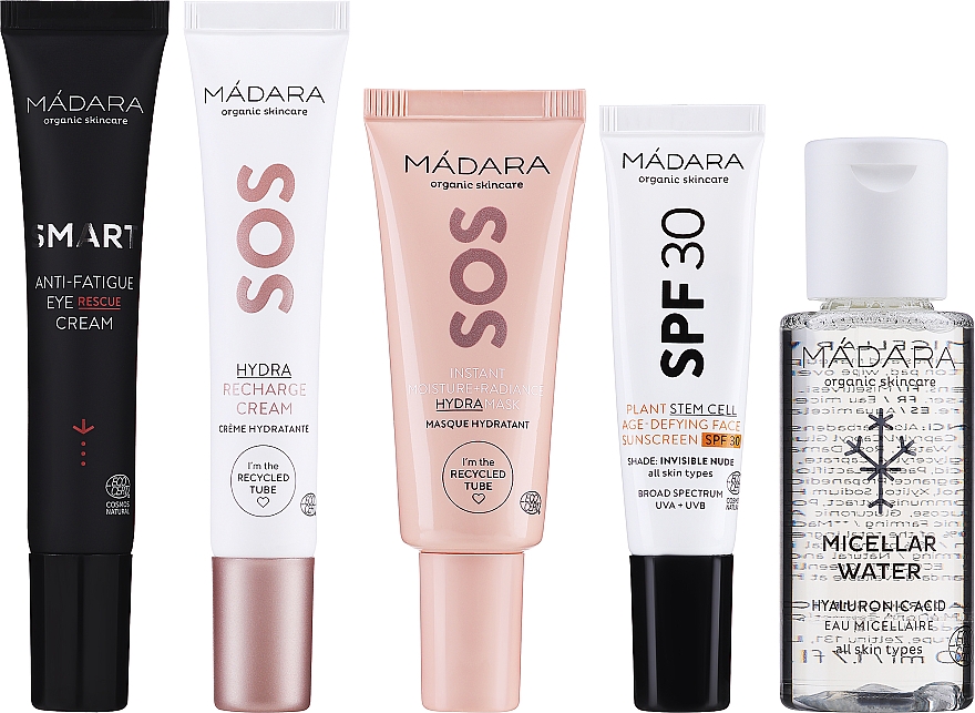 Zestaw podróżny Gdziekolwiek, 5 produktów - Madara Cosmetics Fab Skin Jet Set — Zdjęcie N2
