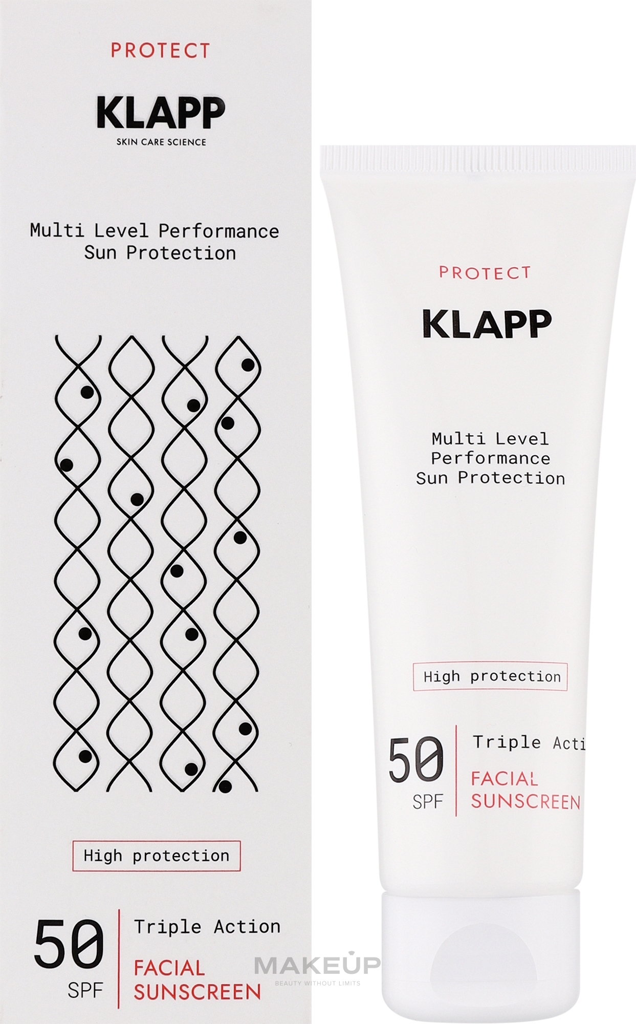 Krem przeciwsłoneczny - Klapp Multi Level Performance Sun Protection Cream SPF50 — Zdjęcie 50 ml