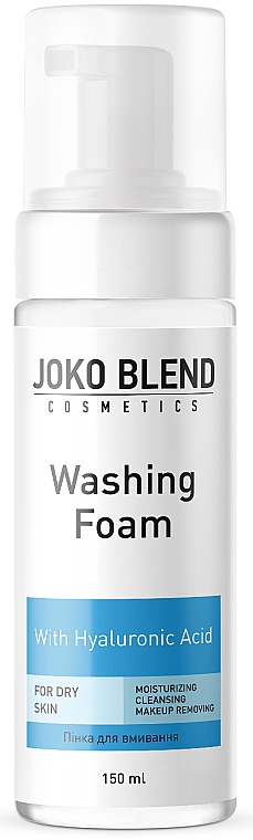 Pianka oczyszczająca z kwasem hialuronowym do skóry suchej - Joko Blend Washing Foam