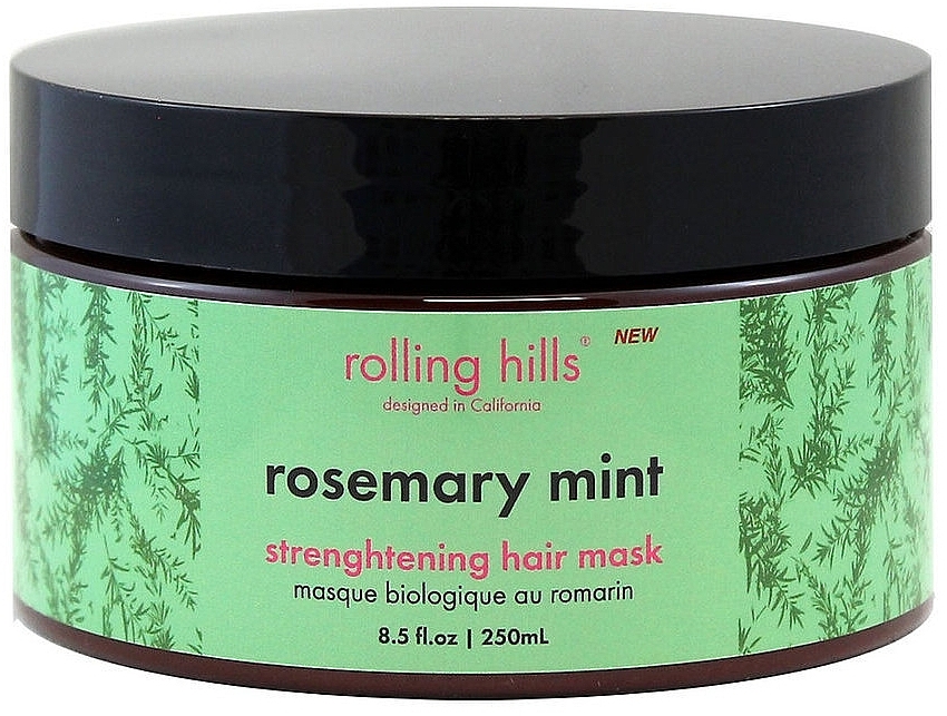 Ujędrniająca maska do włosów Rozmaryn i mięta - Rolling Hills Rosemary Mint Strenghtening Hair Mask — Zdjęcie N1