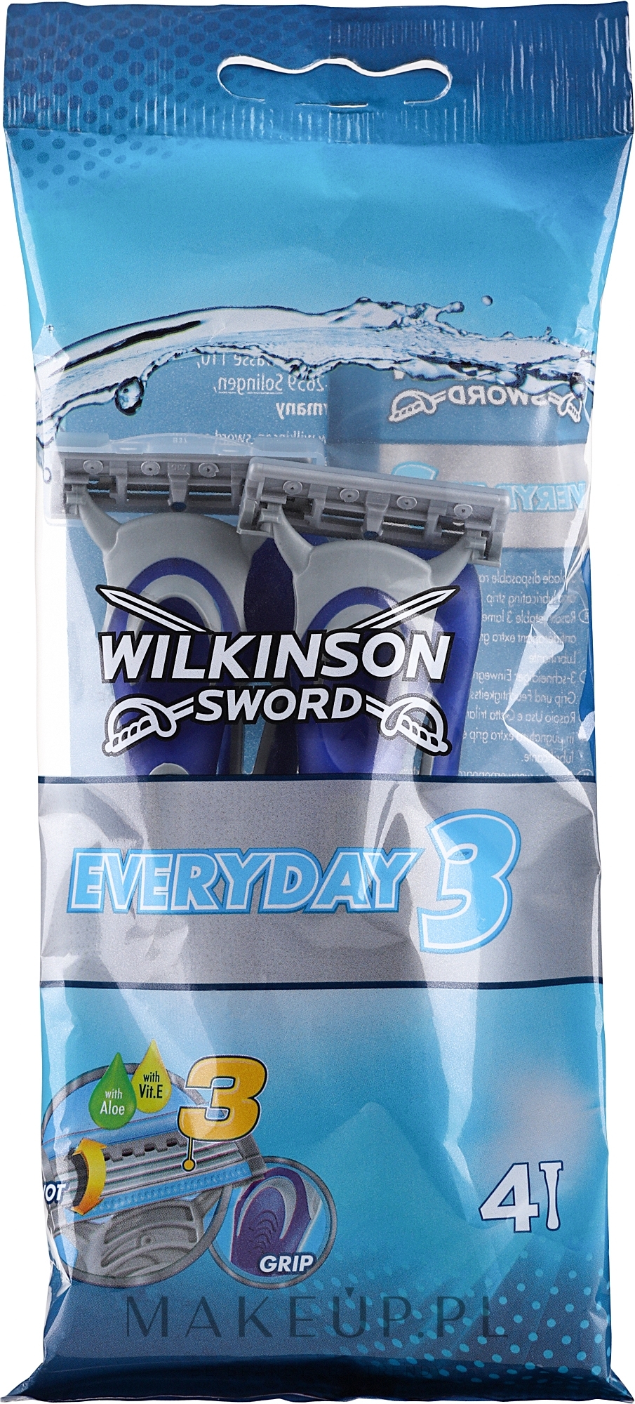 Jednorazowe maszynki do golenia, 4 szt. - Wilkinson Sword Everyday 3 Men — Zdjęcie 4 szt.