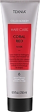 Maska odświeżająca kolor do włosów w odcieniach czerwieni - Lakmé Teknia Coral Red Mask Refresh — Zdjęcie N1