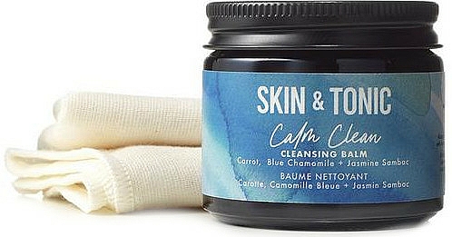 Zestaw - Skin&Tonic Calm Clean Cleansing Set (balm/50g + napkin/1pcs) — Zdjęcie N1