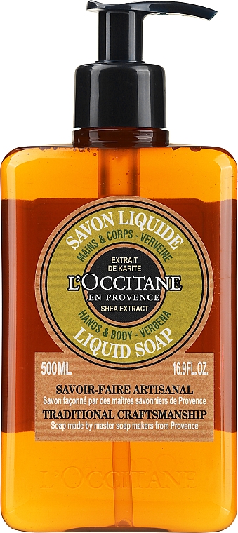 Mydło w płynie Masło shea i werbena - L'Occitane Verbena Liquid Soap For Hands & Body — Zdjęcie N3