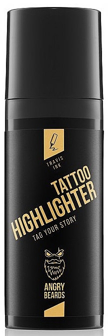 Kremowy rozświetlacz do tatuaży - Angry Beards Tattoo Highlighter Travis Ink — Zdjęcie N1