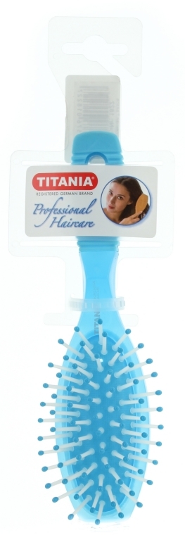 Szczotka do włosów, niebieska - Titania Oval Brush Light Blue — Zdjęcie N1