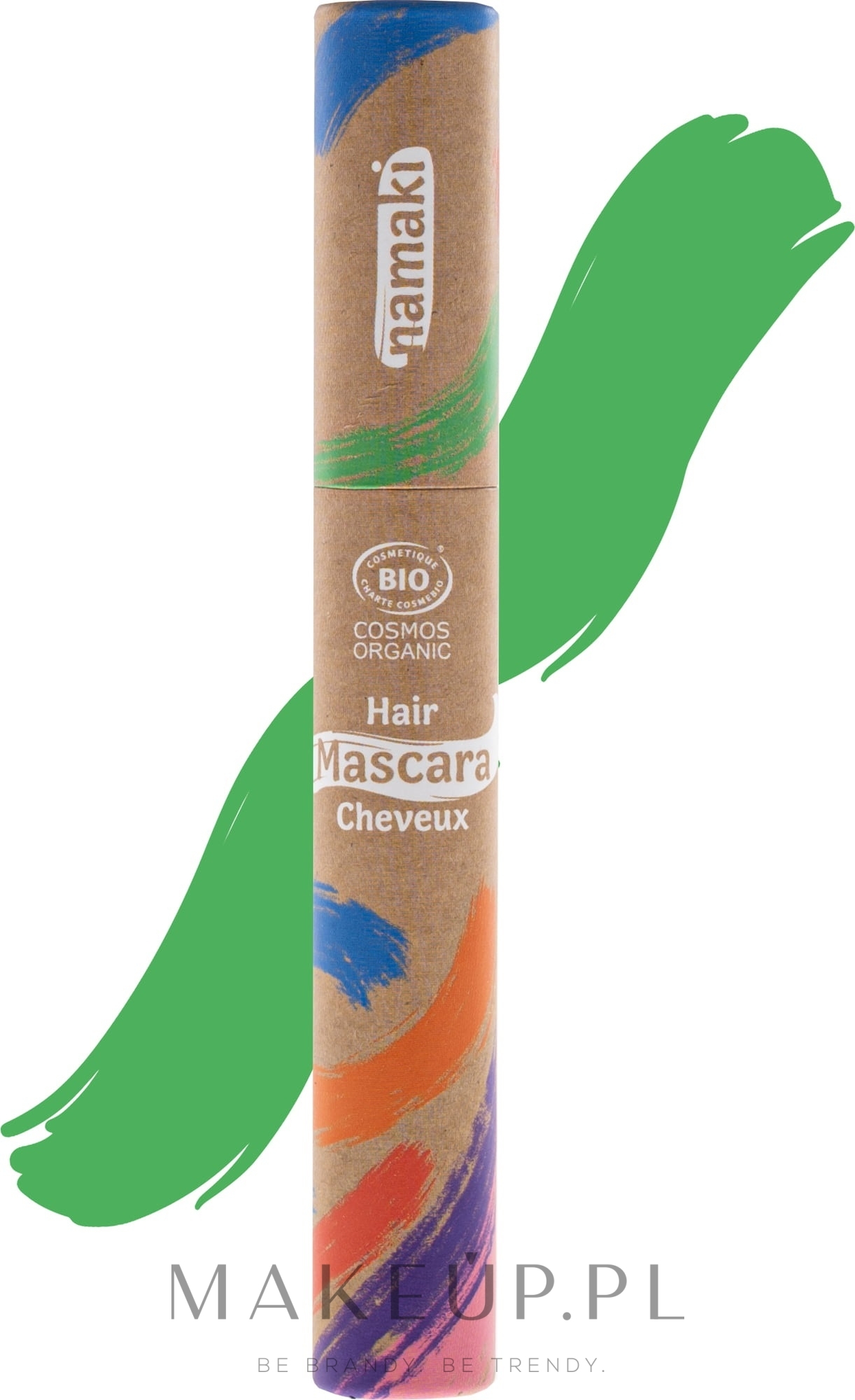 Tusz do włosów dla dzieci - Namaki Hair Mascara Kraft Box — Zdjęcie Green