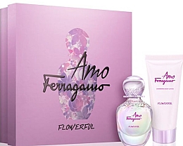 Kup Salvatore Ferragamo Amo Ferragamo Flowerful - Zestaw (edt 50 ml + b/lot 100 ml)