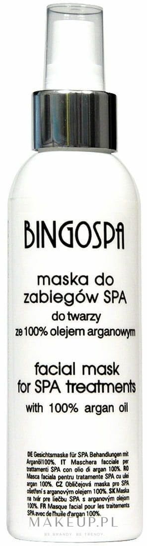 Maska do zabiegów spa do twarzy 100% olej arganowy - BingoSpa Mask Spa Treatments  — Zdjęcie 150 g