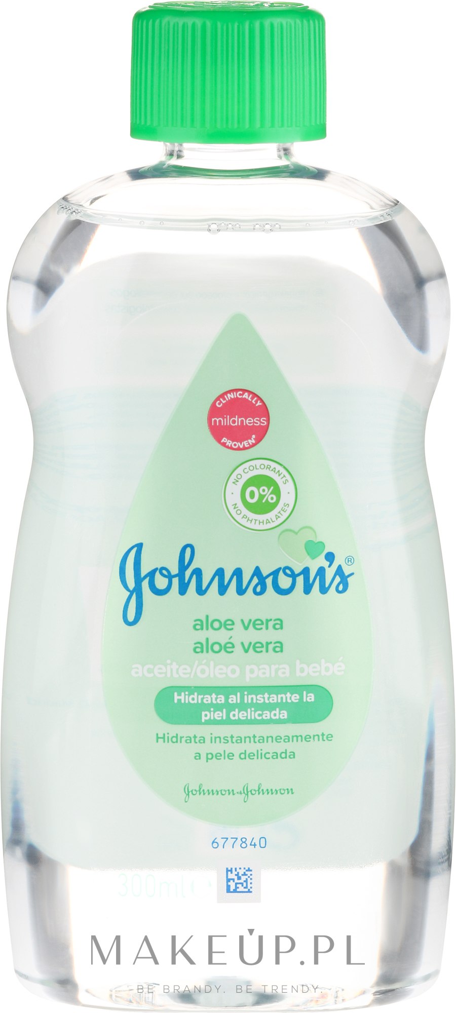 Olejek do ciała z aloesem dla dzieci - Johnson’s Baby Aloe Vera Body Oil — Zdjęcie 300 ml