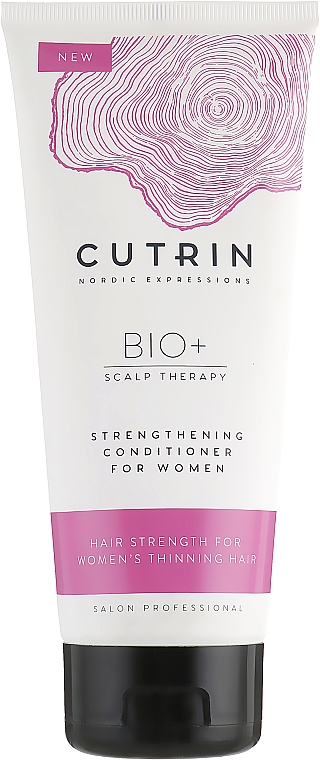 Wzmacniająca odżywka do włosów cienkich Skrzyp i rozmaryn - Cutrin Bio+ Strengthening Conditioner — Zdjęcie N1