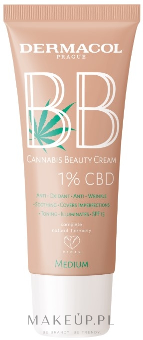 Krem BB do twarzy - Dermacol BB Cannabis Beauty Cream — Zdjęcie Medium