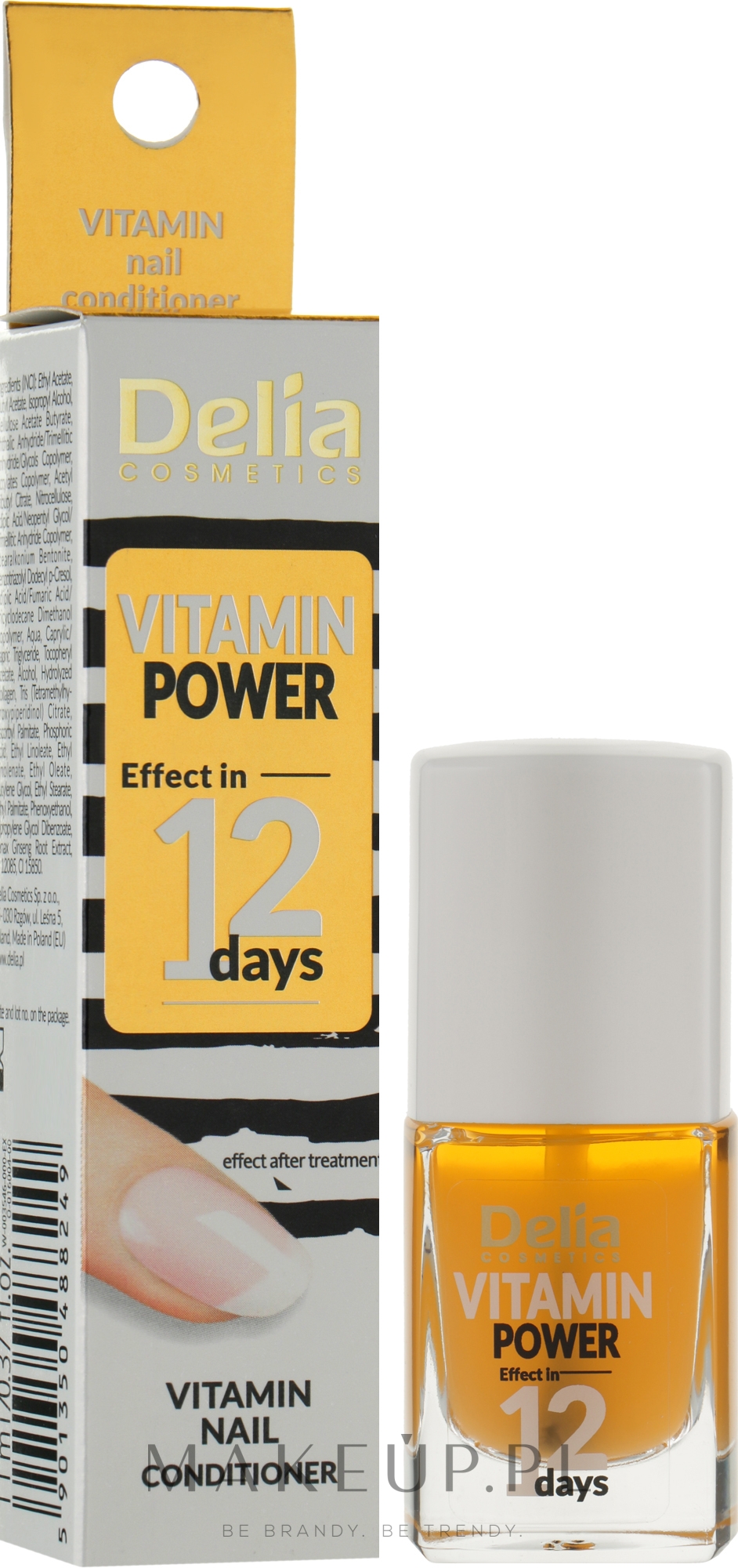 Witaminowa odżywka do paznokci - Delia Cosmetics Power Of Vitamins Nail Conditioner — Zdjęcie 11 ml