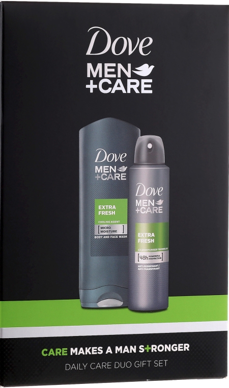 Zestaw dla mężczyzn - Dove Men + Care Extra Fresh (deo/spray 150 ml + sh/gel 400 ml) — фото N1