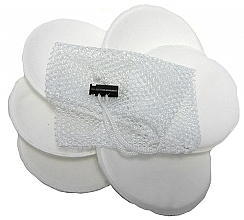 Wielorazowe wkładki laktacyjne z woreczkiem do prania - Simply Gentle Washable Shaped Nursing Pads With Wash Bag — Zdjęcie N2