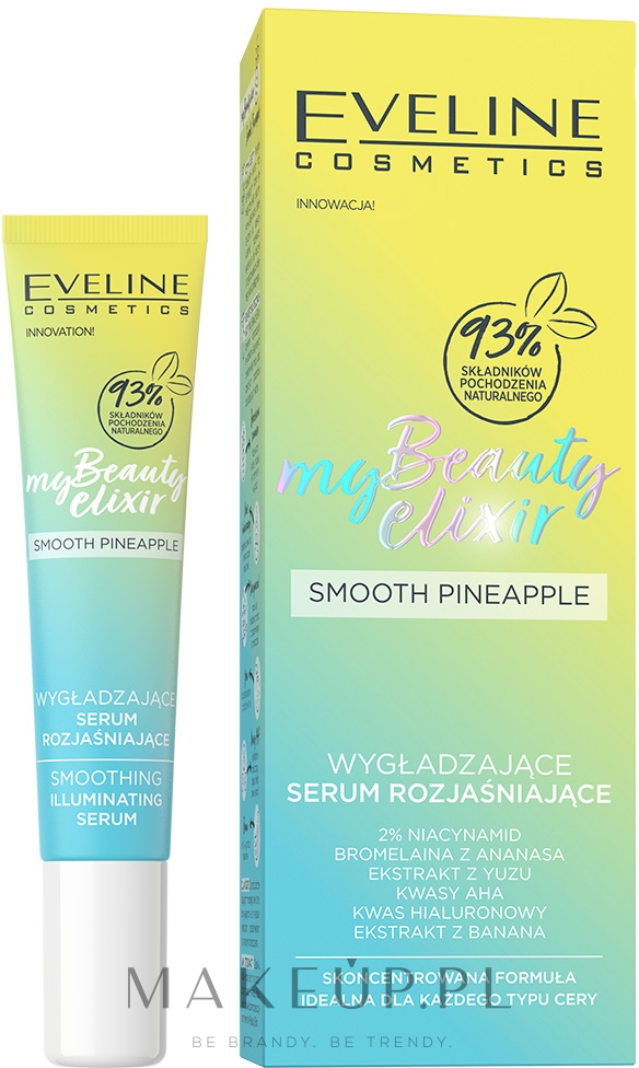 Wygładzające serum rozjaśniające do twarzy - Eveline My Beauty Elixir Smooth Pineaple — фото 20 ml