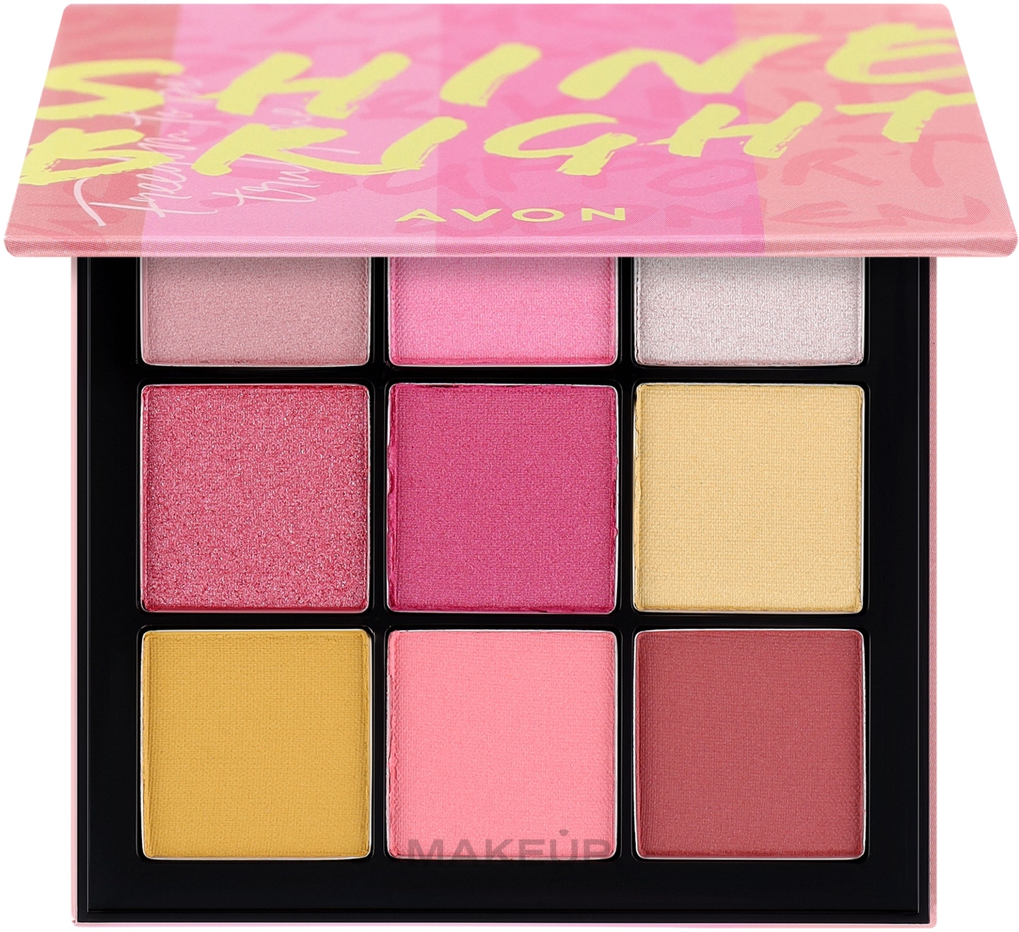 Paleta cieni do powiek - Avon Viva La Pink Eyeshadow Palette — Zdjęcie Shine Bright
