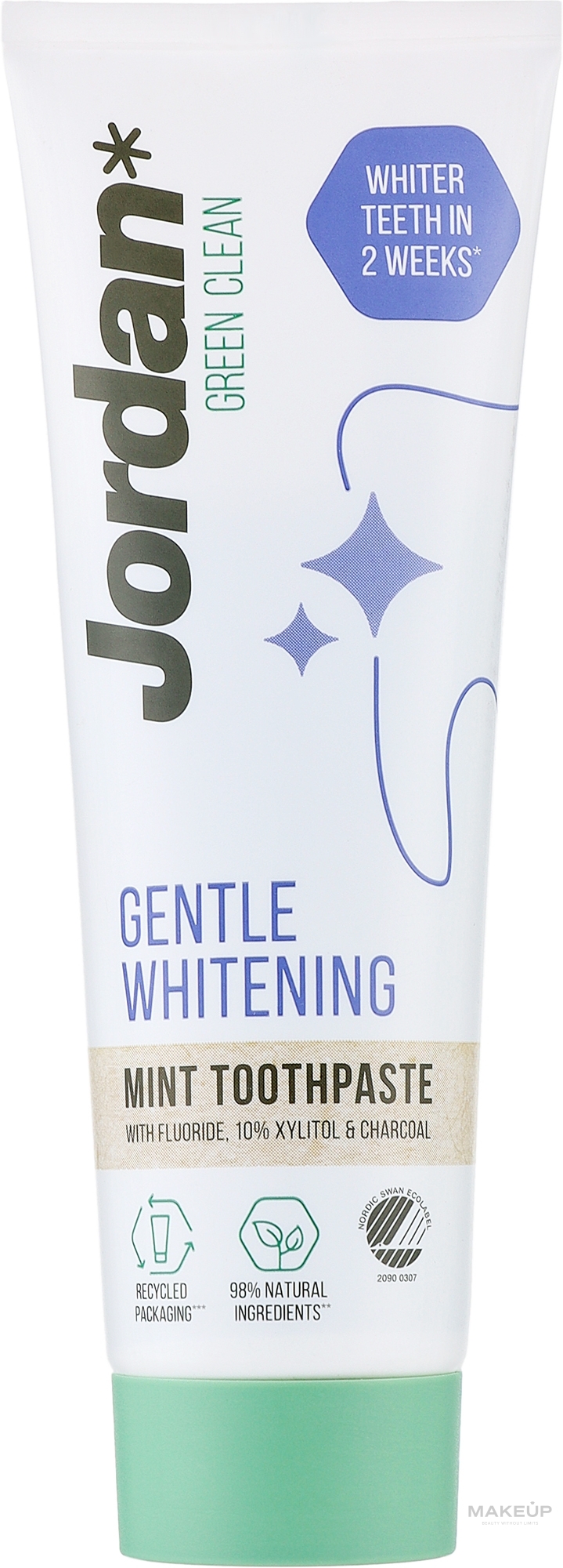 Wybielająca pasta do zębów - Jordan Green Clean Gentle Whitening — Zdjęcie 75 ml