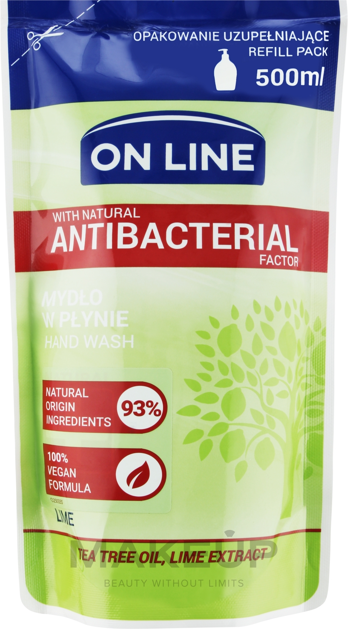 Limonkowe mydło w płynie - On Line Lime Liquid Soap  — Zdjęcie 500 ml