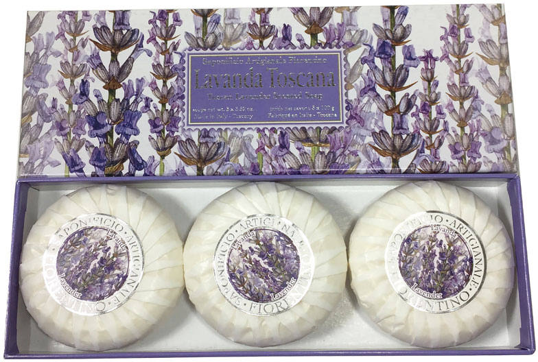 Naturalne mydło w kostce Toskańska lawenda - Saponificio Artigianale Fiorentino Tuscan Lavender Scented Soap — Zdjęcie N2