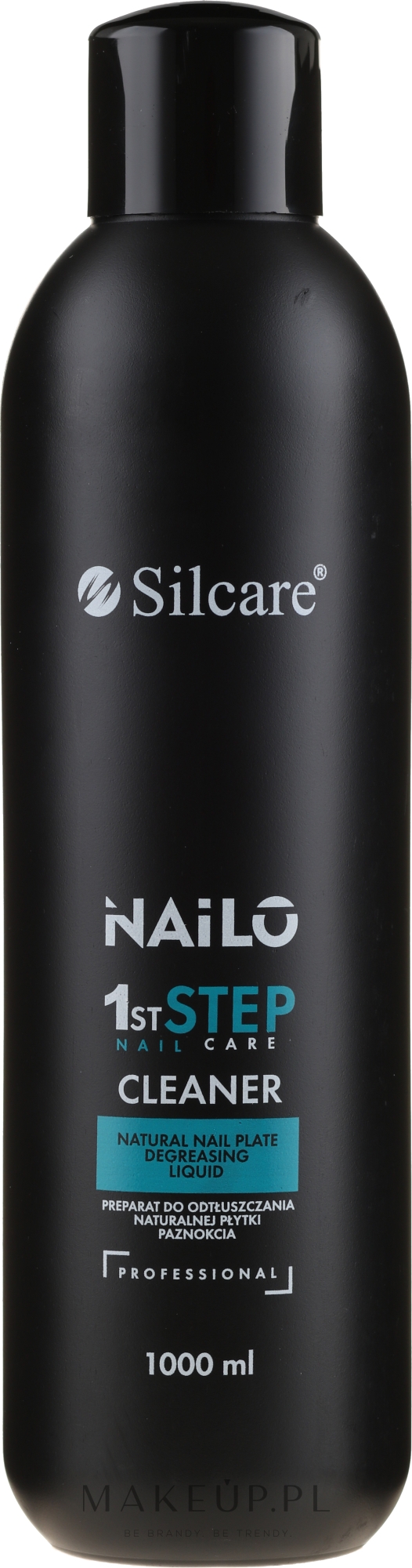 Profesjonalny płyn do odtłuszczania naturalnej płytki paznokcia - Silcare Nailo 1st Step Nail Cleaner — Zdjęcie 1000 ml