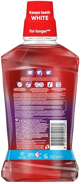 Płyn do płukania jamy ustnej - Colgate Max White Purple Reveal  — Zdjęcie N2