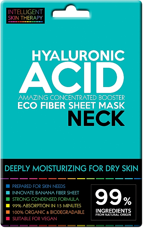 Ekspresowa maska ​​na szyję z kwasem hialuronowym - Beauty Face IST Extremely Moisturizing Booster Neck Mask Hyaluronic Acid — Zdjęcie N1